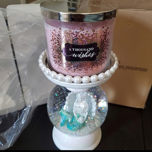 New Bath and Body Works Mermaid Globe candle Holder - Picture 2 of 2